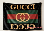 Gucci Web Stripe GG Logo Flannel Blanket – Wall Hanging Decor Gucci throw blankets IMG_2549